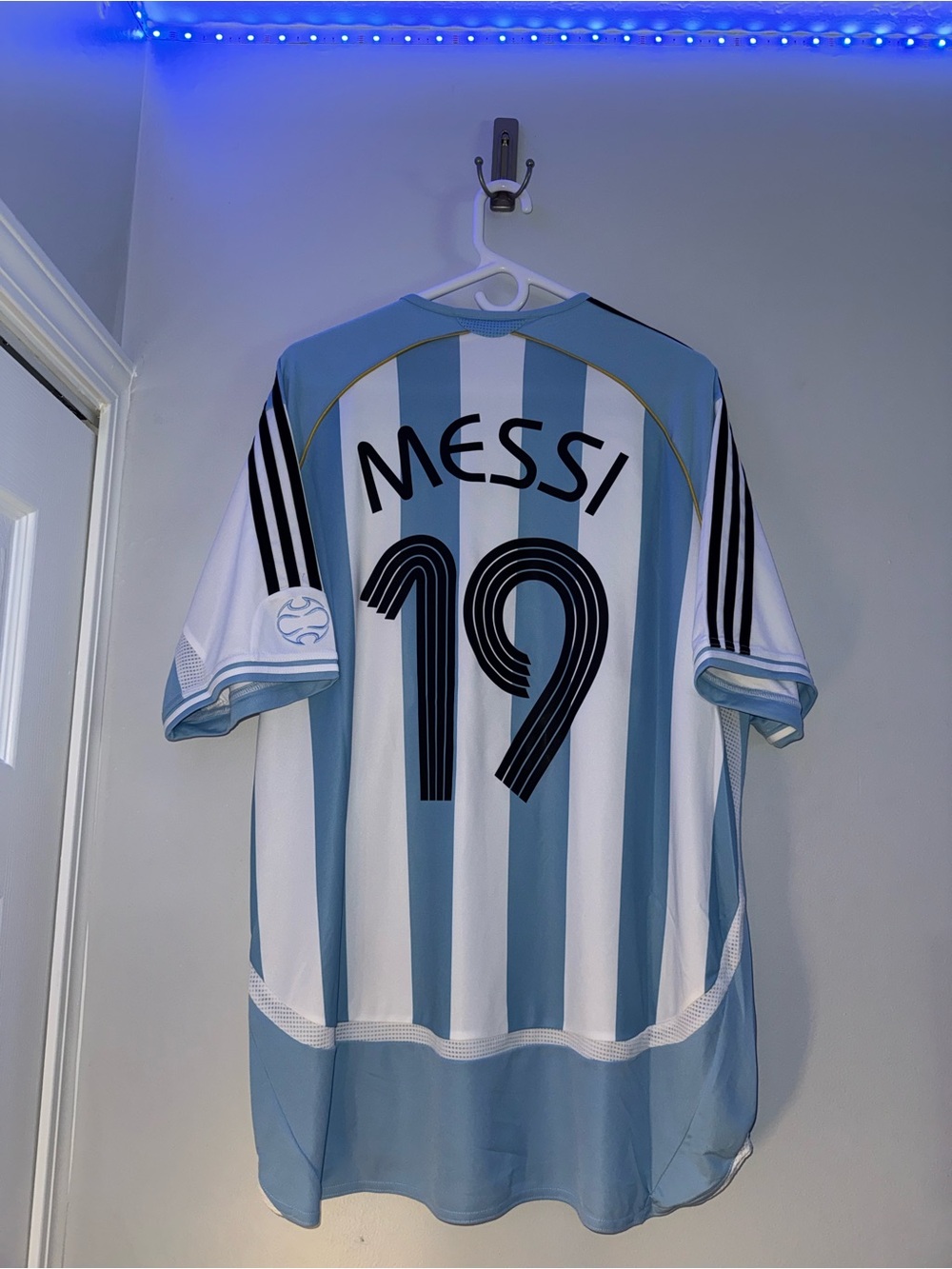 Adidas #19 Messi Argentina 2006 Home Jersey